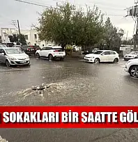 Bodrum sokakları bir saatte göle döndü