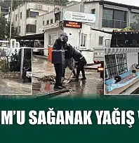 Bodrum'u sağanak yağış vurdu