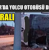 Burdur'da yolcu otobüsü devrildi: 12 yaralı