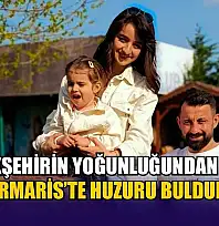 Büyükşehirin yoğunluğundan kaçtı, Marmaris'te huzur buldular