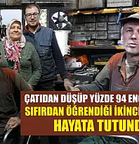 Çatıdan düşüp yüzde 94 engelli kaldı sıfırdan öğrendiği ikinci meslekle hayata tutundu