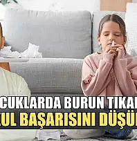Çocuklarda burun tıkanıklığı okul başarısını düşürüyor