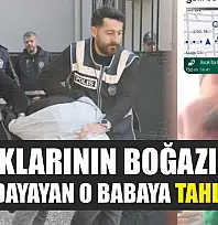 Çocuklarının boğazına bıçak dayayan o babaya tahliye