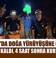 Datça'da doğa yürüyüşüne çıktı, mahsur kaldı, 4 saat sonra kurtarıldı
