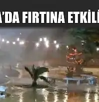 Datça'da fırtına etkili oldu