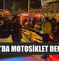 Datça'da motosiklet denetimi