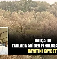 Datça'da tarlada aniden fenalaşan bir kişi hayatını kaybetti