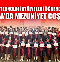 Deneyap teknoloji atölyeleri öğrencilerinin Muğla'da mezuniyet coşkusu