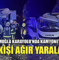 Denizli-Muğla Karayolu'nda Kamyonet Kazası: Bir Kişi Ağır Yaralandı