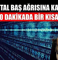 Dijital baş ağrısına karşı her 20 dakikada bir kısa mola