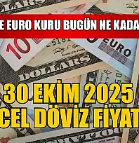 Dolar ve Euro kuru bugün ne kadar oldu?  30 Ekim 2025 güncel döviz fiyatları