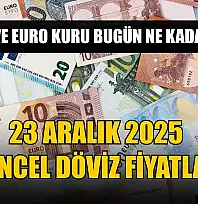 Dolar ve Euro kuru bugün ne kadar oldu?  23 Aralık 2025 güncel döviz fiyatları