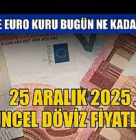 Dolar ve Euro kuru bugün ne kadar oldu?  25 Aralık 2025 güncel döviz fiyatları