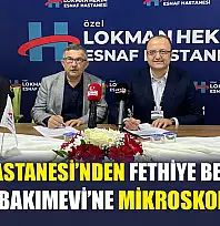 Esnaf Hastanesi'nden Fethiye Belediyesi Hayvan Bakımevi'ne Mikroskop Bağışı