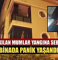 Evde yakılan mumlar yangına sebep oldu, binada panik yaşandı