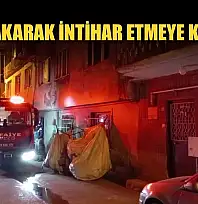 Evini yakarak intihar etmeye kalkıştı
