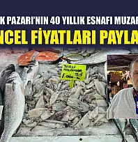 Fethiye Balık Pazarı'nın 40 yıllık esnafı Muzaffer Çavdar güncel fiyatları paylaştı