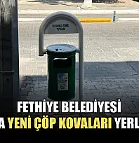 Fethiye Belediyesi, Çarşı'ya Yeni Çöp Kovaları Yerleştirdi