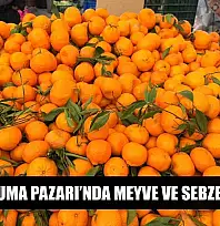 Fethiye Cuma Pazarı'nda meyve ve sebze fiyatları