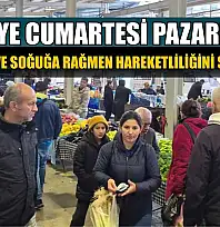 Fethiye Cumartesi Pazarı yağmur ve soğuğa rağmen hareketliliğini sürdürdü