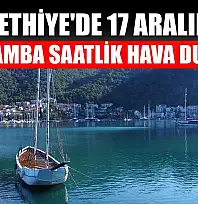 Fethiye'de 17 Aralık Çarşamba Saatlik Hava Durumu