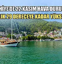 Fethiye'de 22 Kasım Hava Durumu: Sıcaklık 29 Dereceye Kadar Yükseliyor