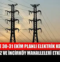 Fethiye'de 30-31 Ekim Planlı Elektrik Kesintileri: Ölüdeniz ve İncirköy Mahalleleri Etkilenecek