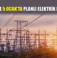 Fethiye'de 5 Ocak'ta Planlı Elektrik Kesintisi