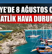 Fethiye'de 8 Ağustos Cuma Saatlik Hava Durumu