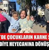 Fethiye'de çocukların karne sevinci, hediye heyecanına dönüştü
