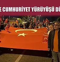 Fethiye'de Cumhuriyet Yürüyüşü Düzenlendi