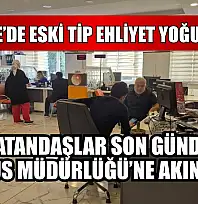 Fethiye'de eski tip ehliyet yoğunluğu: Vatandaşlar son günde Nüfus Müdürlüğü'ne akın etti