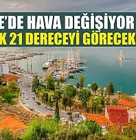 Fethiye'de Hava Değişiyor: Sıcaklık 21 Dereceyi Görecek