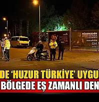 Fethiye'de 'Huzur Türkiye' Uygulaması: Dört bölgede eş zamanlı denetim