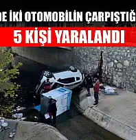 Fethiye'de iki otomobilin çarpıştığı kazada 5 kişi yaralandı