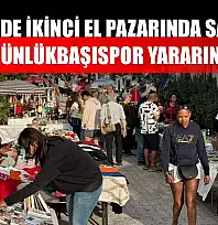 Fethiye'de ikinci el pazarında satışlar Günlükbaşıspor yararına