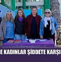 Fethiye'de kadınlar şiddete karşı birlikte