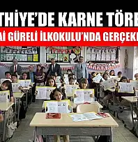Fethiye'de karne töreni Vali Recai Güreli İlkokulu'nda gerçekleştirildi
