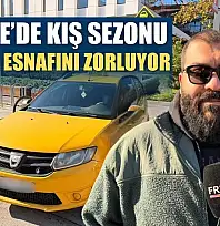 Fethiye'de kış sezonu taksici esnafını zorluyor
