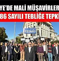 Fethiye'de mali müşavirlerden 586 Sayılı Tebliğe tepki