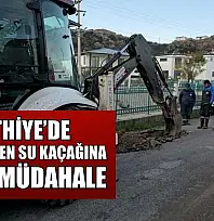 Fethiye'de MUSKİ'den su kaçağına hızlı müdahale