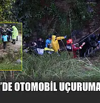 Fethiye'de otomobil uçuruma düştü