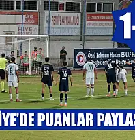 Fethiye'de puanlar paylaşıldı: 1-1