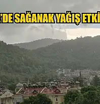 Fethiye'de sağanak yağış etkili oldu