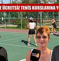 Fethiye'de ücretsiz tenis kurslarına yoğun ilgi