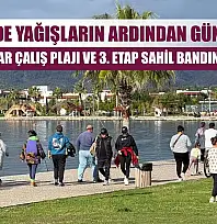 Fethiye'de Yağışların Ardından Güneş Açtı: Vatandaşlar Çalış Plajı ve 3. Etap Sahil Bandına Akın Etti