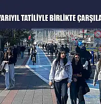Fethiye'de yarıyıl tatiliyle birlikte çarşılar şenlendi