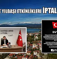 Fethiye'de yılbaşı etkinlikleri iptal edildi