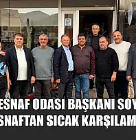 Fethiye Esnaf Odası Başkanı Soydemir'e esnaftan sıcak karşılama