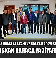 Fethiye Esnaf Odası Başkanı ve Başkan Adayı Soydemir'den Başkan Karaca'ya ziyaret